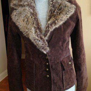 B.B. Dakota suede jacket, brow size Small